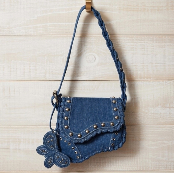 Dolls Kill Denim Butterfly Bag - Picture 2 of 8